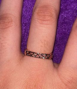 Heart Pattern rose gold Ring