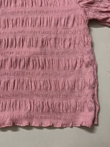 Pink Textured Top