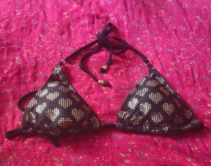 Heart Print Bikini Top✨🖤🔥