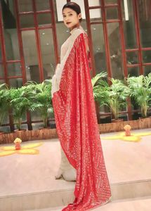 Elegant Pink &amp; White Saree