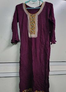 Elegant Maroon Kurta