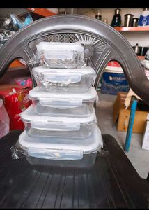 Amazon Brand - Solimo Glass Storage Containers 5