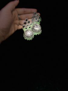 oxidised jhumka