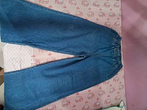 Wide Leg Denim Pants