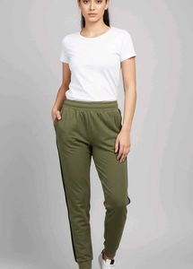 Green Casual Track Pants