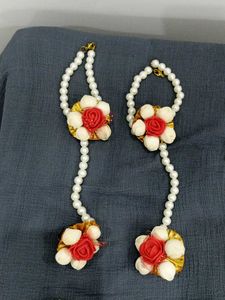 Pearl And Paper Jewelry Set For Haldi Ceremony
