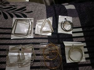 6 Pair Of Hoop Earrings