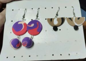 Weightless Handmade Air Dry Clay Earrings