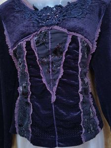 Vintage Velvet Corset style Top