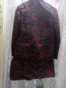 Floral Print Sherwani Jacket