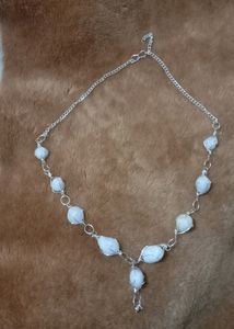 Stylish Stone Necklace With Earring And Bracelet