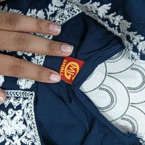 Navy Blue Short Kurti