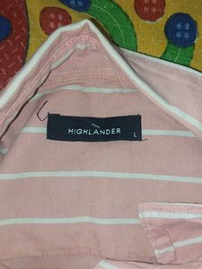 Striped Pink Casual Shirt