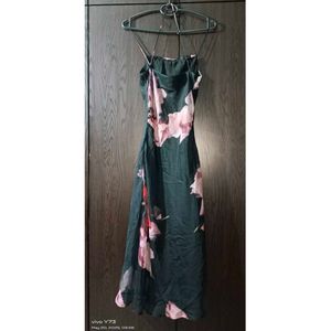 Floral Vintage Silk Dress