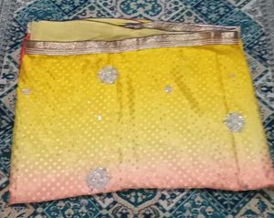 Orange &amp; Yellow Ombre Dupatta