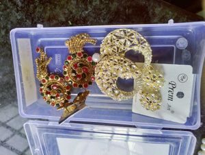 Two Pair Of Chandbali Earrings