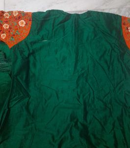 Green Embroidered Kurta Set