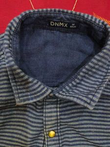 Double sided, 2-in-1 cotton denim like shirt