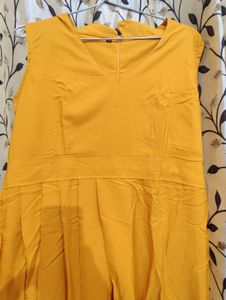 Elegant Yellow Maxi Dress
