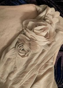 🌸 H&amp;M Flamingo Pink Cowl Neck Floral Top 🌸