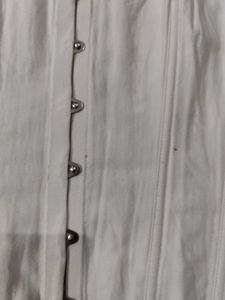 White Bonee Lqce Detail Corset