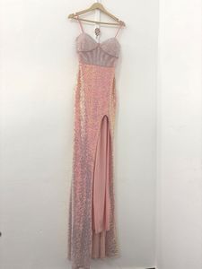 Luxury Sequin Slit Gown