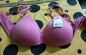 Black And Pink Padded Bra