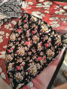 Floral Print Ethnic Skirt