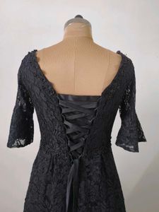 Elegant Black Lace Gown