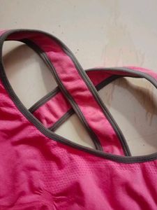Pink Sports Bra