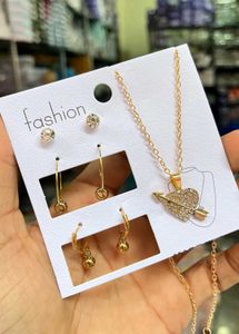 Golden Jewellery Set For Women