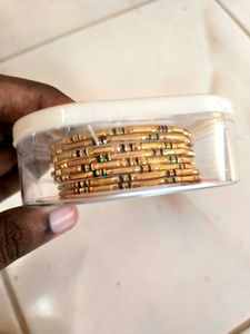 Golden Bangle Set (gold plated /gold covering )