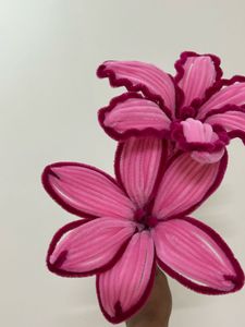 Dark pink Lilies 🌷 Pipe cleaner flowers