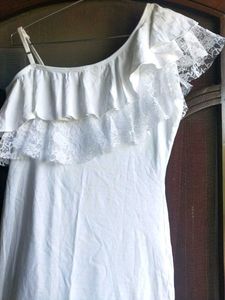 Cotton Bodycon Lace Dress
