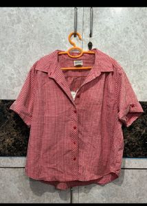 Red&amp;White Gingham Shirt