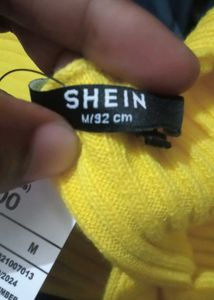 Shein Crop Length Spaghetti Strap Textured Fitted