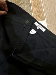 Embroidered Black Trousers