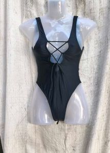36119. Black One Piece Swimsuit