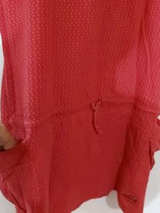 Maroon Coloured Hoody Dress.