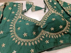 Sabyasachi Embroidered Green Blouse