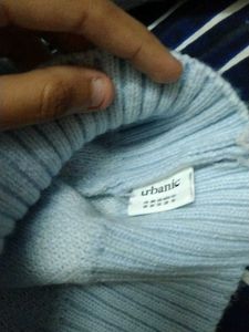 Cloud Print Cropped Sweater