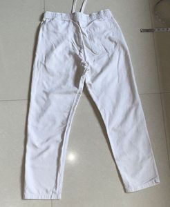 White Casual Pants