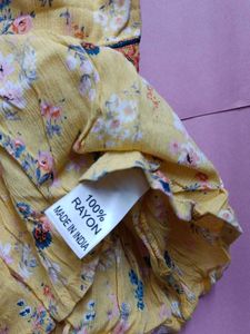 Yellow Floral Cami Top