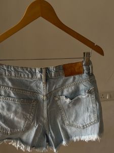 ZARA Denim High Waist SHORTS