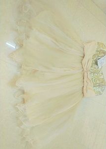 New Glitter Elegant Gold Patterned Dress
