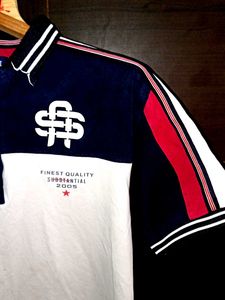 Audi Color Block Polo Shirt - Y2K Style
