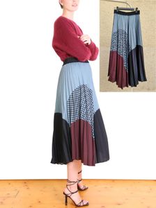 Korean Pleated Midi Skirt
