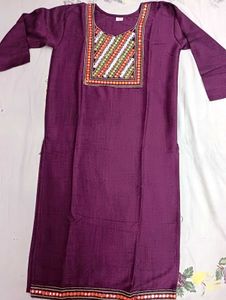 Elegant Embroidered Kurta