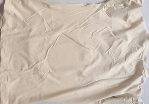 Cream Yellow Colour T Shirt