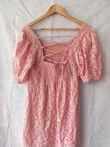 One Piece Peach Color Dress ( Girls)